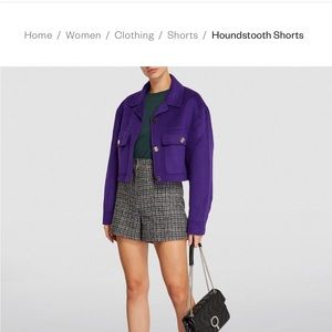 SANDRO
Houndstooth Shorts